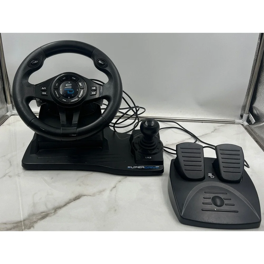 Superdrive GS 550 Racing Wheel Subsonic Gaming Steering Wheel Pedals Gear